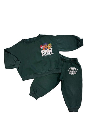 Zara Green Paw Patrol sweat set, 4 years