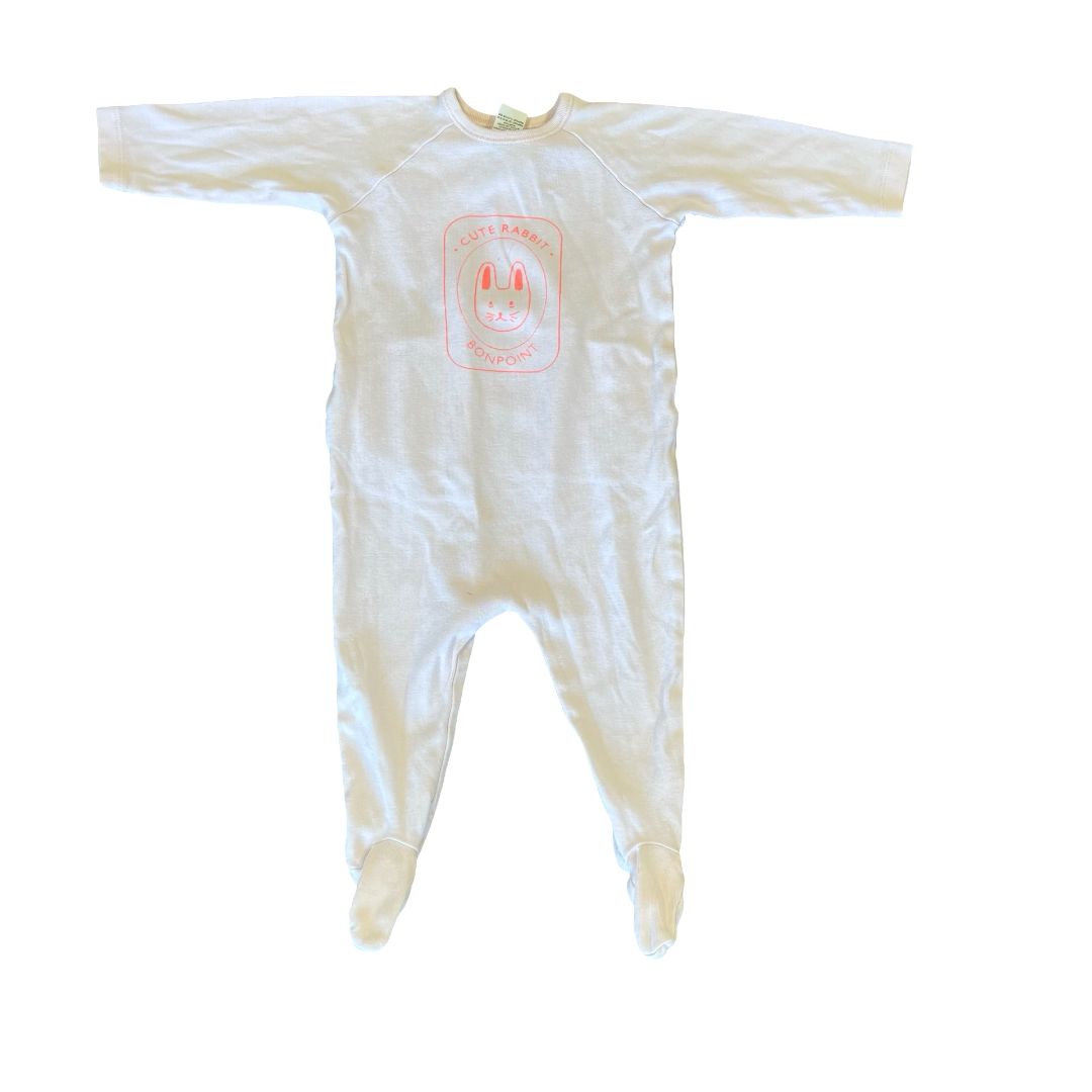 Bonpoint pink Cute Rabbit sleeper, 3 months