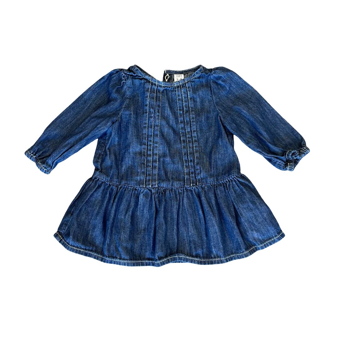 Gap denim dress, 3-6 months