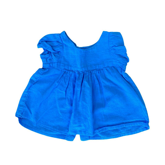 Bonton blue top, 6 months