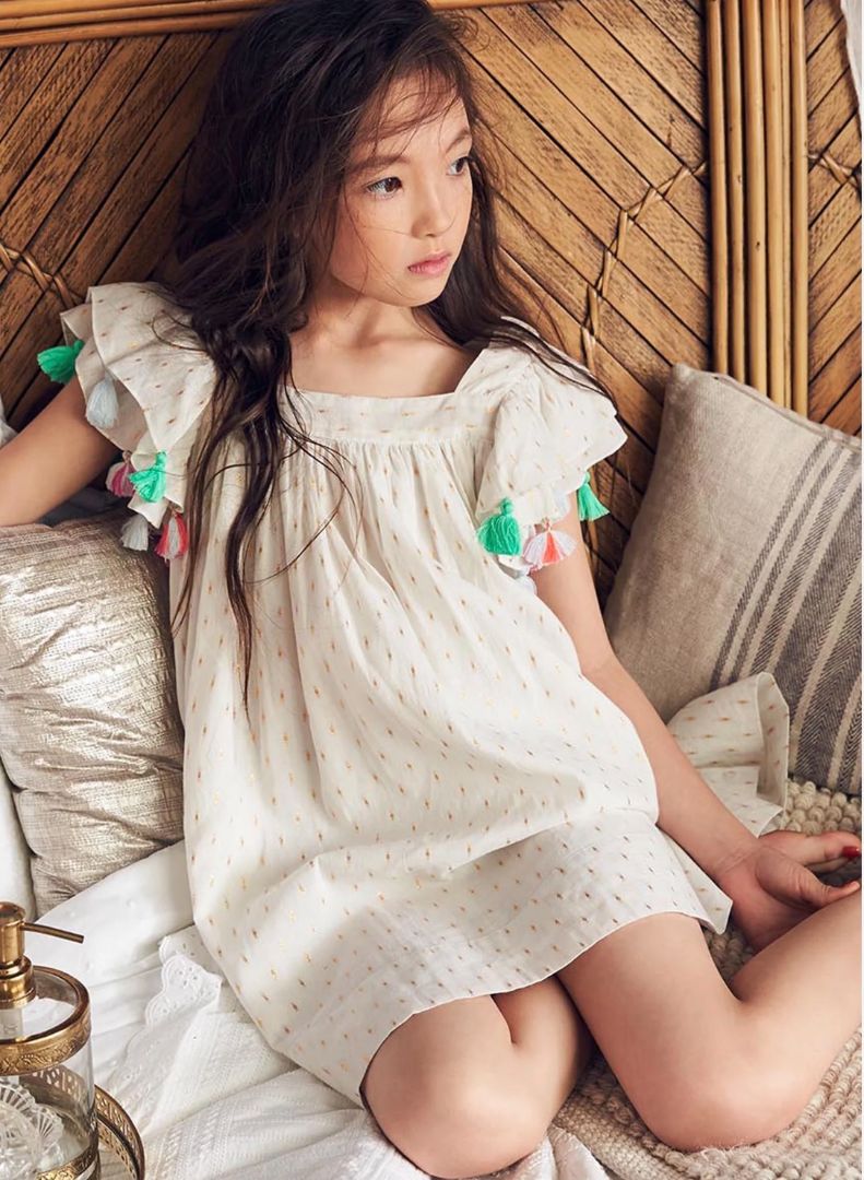 Nelly Stella  Chloe Dress in bit of blue swissdot, 8 years