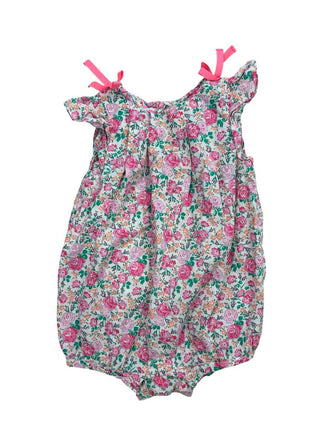 Jacadi Romper with Floral Pattern and Bow Details, 18 months
