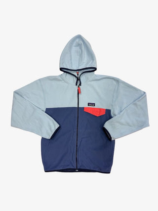 Patagonia two toned blue and coral quarterzip fleece, 12 years
