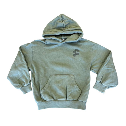 Finger In The Nose olive green sweatshirt, 8-9 years