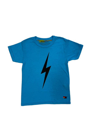 Aviator Nation blue tee w/lightning bolt, 8 years