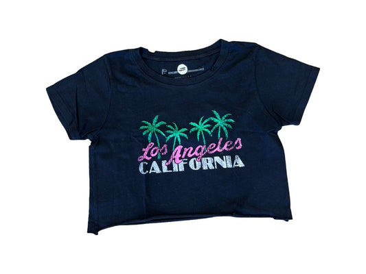 Prince Peter black crop Los Angeles tshirt, medium