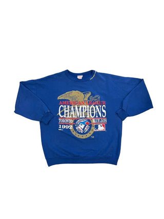 Savvy Society vintage blue jays crewneck, L