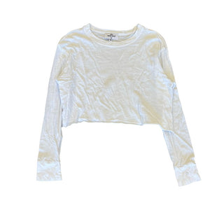 Sls Apparel white crop long sleeve, medium