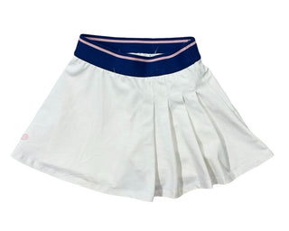 Zara White Tennis Skort with Blue and Pink Waistband, 7 years