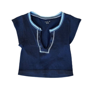 Out From Under black vneck crop top, xs/s