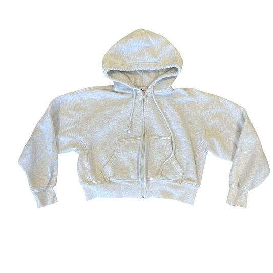 Tna grey crop cosy fleece, xs