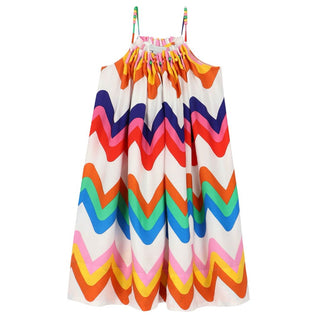Stella McCartney Multi-Coloured Zig Zag Dress, 8 years