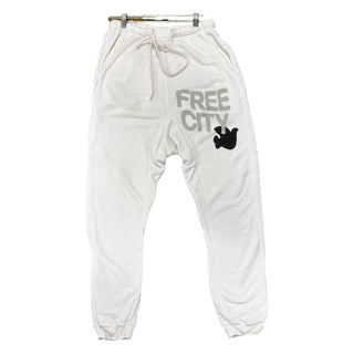 Free City White Sweatpants, xs