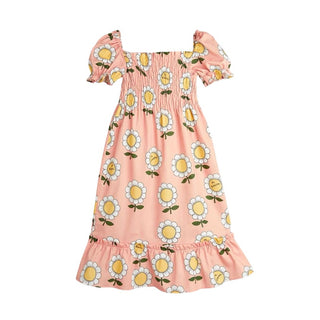 Mini Rodini Flower Woven Dress, 7-9 years