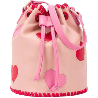Stella McCartney Pink with Hearts Rucksack Bag, o/s