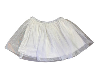 Petit Bateau White and Silver Glitter Tutu, 10 years