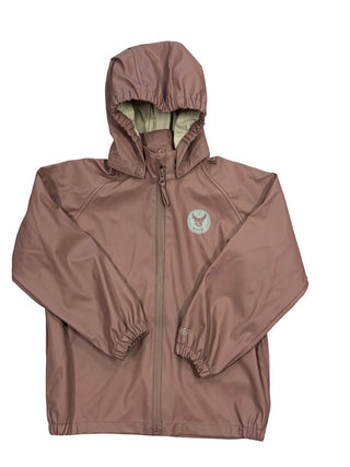 Wheat Dusty Rose/Brown Rain Jacket, 6 years