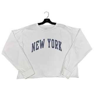 John Galt White New York long sleeve, One size