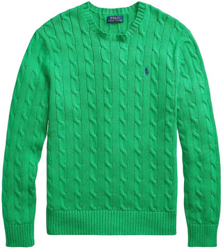 Ralph Lauren Green Cable Knit Sweater, 10-12 years