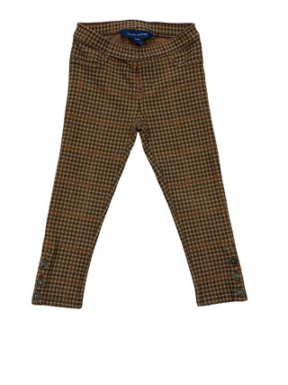 Ralph Lauren Houndstooth Plaid Brown Leggings, 3 years