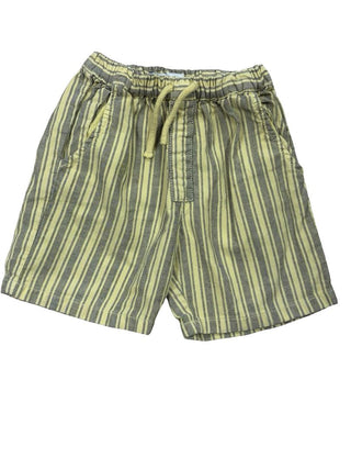 Zara  Yellow Stripe Drawstring Shorts, 18-24 months