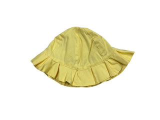 Mayoral Yellow Pleated Sun Hat with Bow, 0-3 months