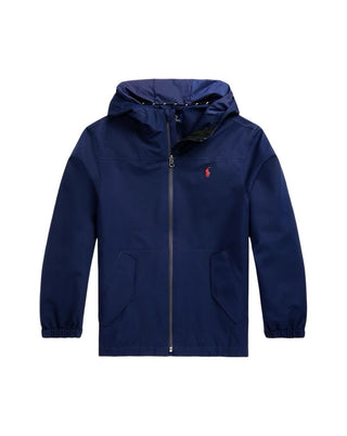 Ralph Lauren Navy Player Windbreaker Hooded Jacket, 10-12 years