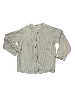1 + in the Family Beige Pinstripe Buttondown Shirt, 3 years