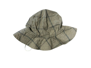 Musli Khaki Plaid Sun Hat, 3-6 months