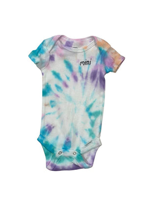 Gerber Organic Tie Die Bodysuit with Mini Embroidery, 0-3 months