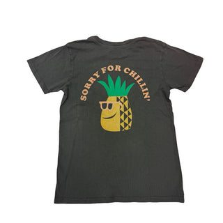 Tiny Whales Grey pineapple graphic tee, 8 years
