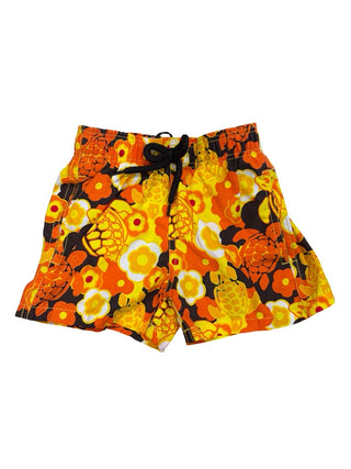Vilebrequin Yellow, Orange, Brown Swim Shorts New with Tags, 2 years