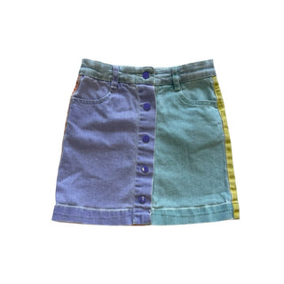 Stella McCartney Colour Block Denim Skirt, 8 years