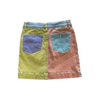Stella McCartney Colour Block Denim Skirt, 8 years