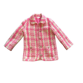 Love Shack Fancy Pink and White Tweed Jacket, 10 years