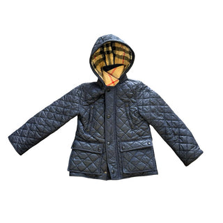 Burberry Navy Coat with Hood, 6 years