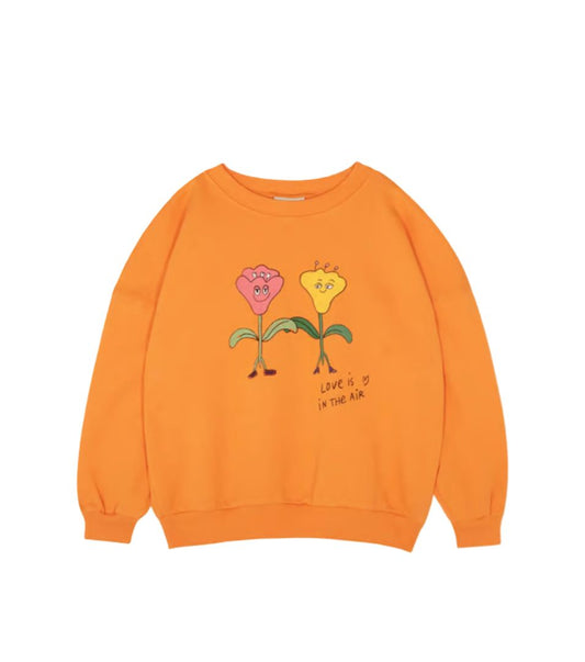 The campamento organic cotton sweatshirt orange, 5-6 years