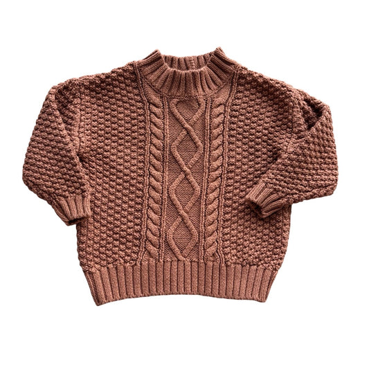 Quincy Mae Cable sweater, 3-6 months