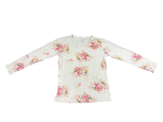 Konges Slojd Blush Unicorn Pointelle Knit Longsleeve, 5-6 years