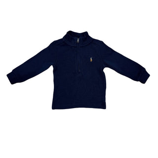 Ralph Lauren navy quarter zip, 18 months