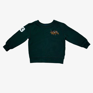 Polo Ralph Lauren green crewneck with "3" patch, 3T