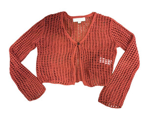 Zara Rust Red Crochet Cardigan, 9-10 years