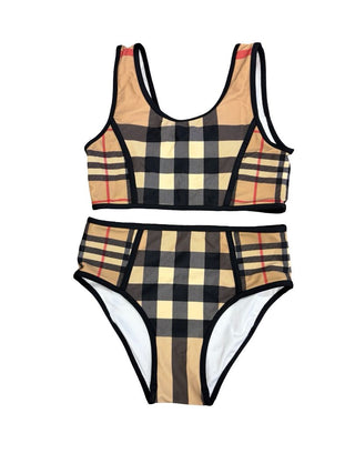 Burberry Classic Plaid Bikini Set, 8 years