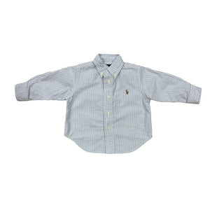 Ralph Lauren light blue striped dress shirt, 9 months