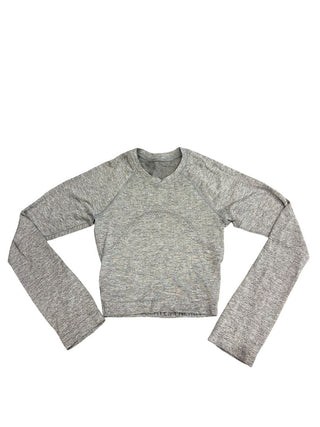 Lululemon Grey Athletic Longsleeve Shirt, XS
