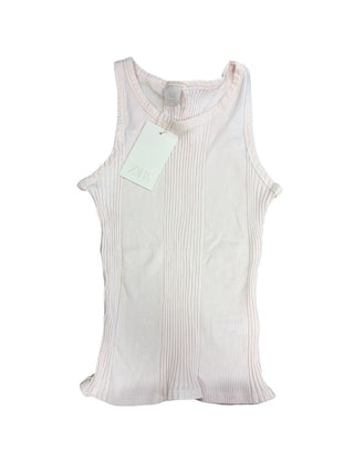 Zara Pale Pink Rib Knit Tank, 9-10 years