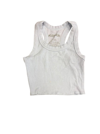 Katie J Pale Blue Cropped Tank, S