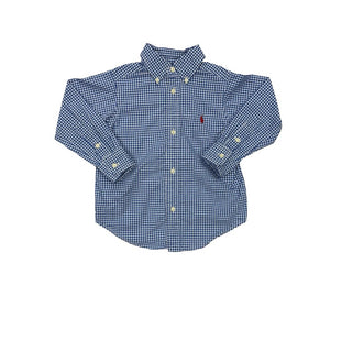 Polo Ralph Lauren blue checkered dress shirt, 2T