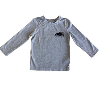 Roots Grey rash guard , 2T