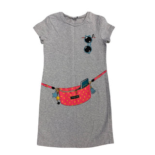 Marc Jacobs Grey Trompe L’oeil bag sweatshirt dress, 10 years